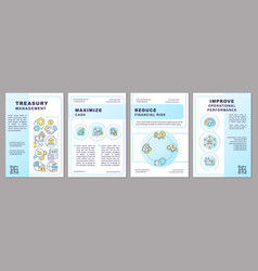 Treasury Management Light Blue Brochure Template