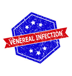 Hexagonal Bicolor Venereal Infection Seal