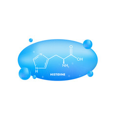 Histidine L-histidine His H Amino Acid Molecule