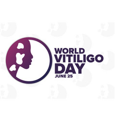 World Vitiligo Day June 25 Holiday Concept