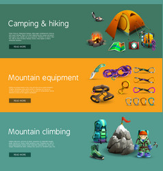 Climbing Interactive 3d Banners Set