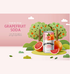 Grapefruit Soda Banner Ad