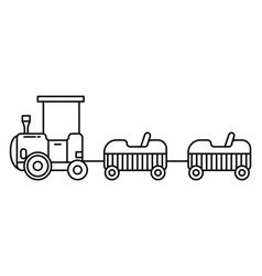 Toy Train Line Icon Kid Park Railroad