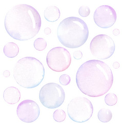 Watercolor Soap Bubbles Pattern