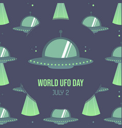 World Ufo Day Greeting Card