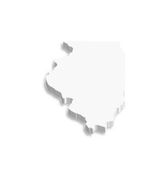 Illinois Us State 3d Map