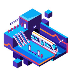 Metro Train Station Cross Section