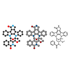 Midostaurin Cancer Drug Molecule Protein Kinase