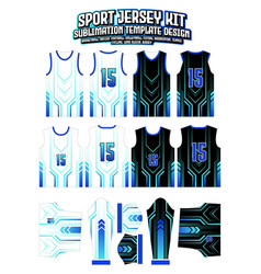 Sporty Blue Gradient Jersey Design Sportswear