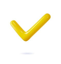 3d Checkmark Icon Ok Yes Button Web Design