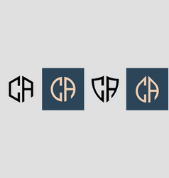 Creative Simple Initial Letters Ca Logo Designs