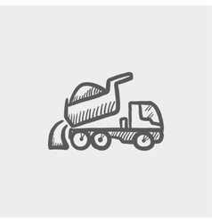 Dump Truck Sketch Icon