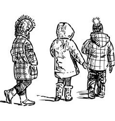 Sketch Walking Kids