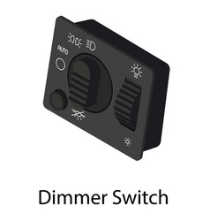 Dimmer Switch Icon Isometric Style