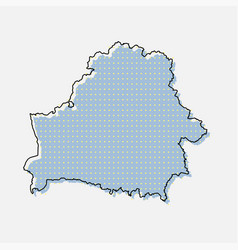 Map Belarus For Points Dotted Template