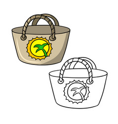 A Set Of Pictures Beach Bag With Pattern