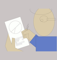 Man Working With Document