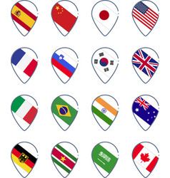 Set Of Icons World Flag