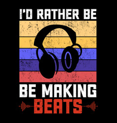 Funny Beats Fathers Day Music T-shirt Design