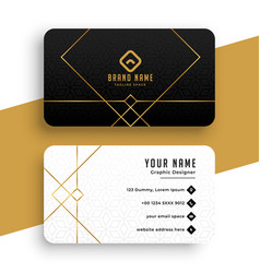 Minimal Golden Business Card Template