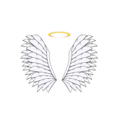 Abstract Wing Angel Cartoon