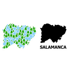 New Year Collage Map Salamanca Province