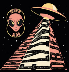 Sci Fi Ufo Alien Sticker