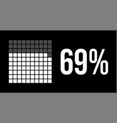 69 Percent Diagram Sixty-nine Percentage