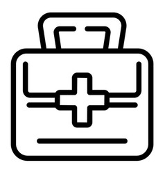 First Aid Kit Icon Outline Beach Holiday