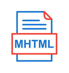 Mhtml File Document Icon