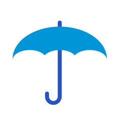 Blue Umbrella Icon Or Parasol Brolly