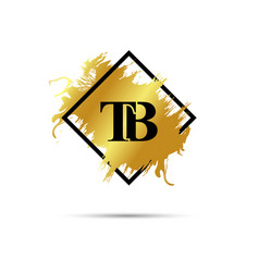 Gold Tb Logo Symbol Art Design