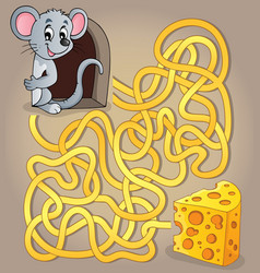 Maze 1 With Mouse And Cheese