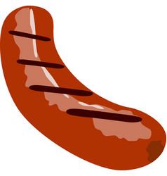 Sausage On A White Background Hot Dog