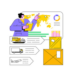 Supply Chain Analytics Abstract Concept