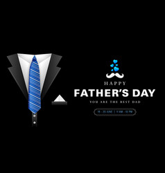 Happy Fathers Day With Black Suit