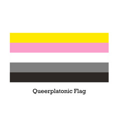 Queerplatonic Flag On White Background