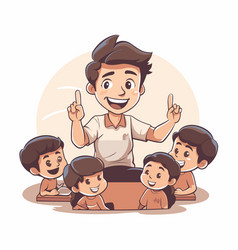 Teacher And Children