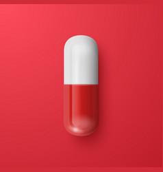 3d Realistic Red And White Pharmaceutical