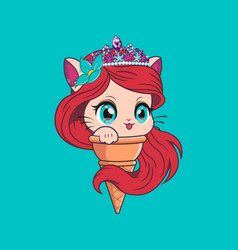 Cat Ice Cream Ariel