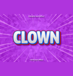 Clown Editable Text Effect Cartoon Style