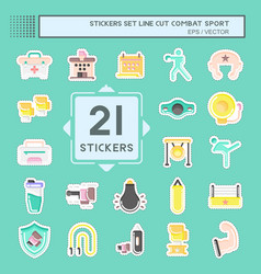 Sticker Line Cut Set Combat Sport Related