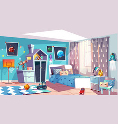 Kid Boy Modern Room Interior