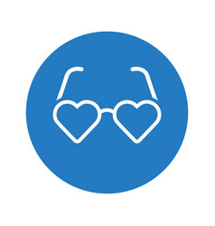 Glasses Heart Love Icon