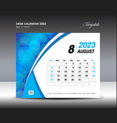 August 2023 Template- Desk Calendar 2023 Year