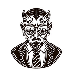 Devil Man In Suit Character