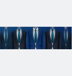 Group Business People Isolated On Blue