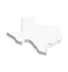 Texas Us State 3d Map