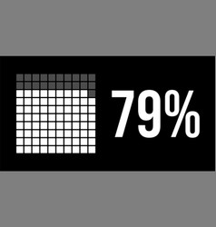 79 Percent Diagram Seventy-nine Percentage