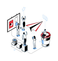 Office Life - Modern Line Isometry Design Style